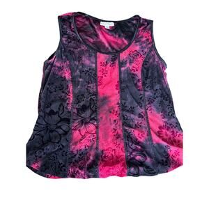 90s Y2K corset style top sheer black velvet burnout floral vamp goth whimsigoth